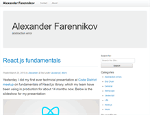 Tablet Screenshot of farennikov.com